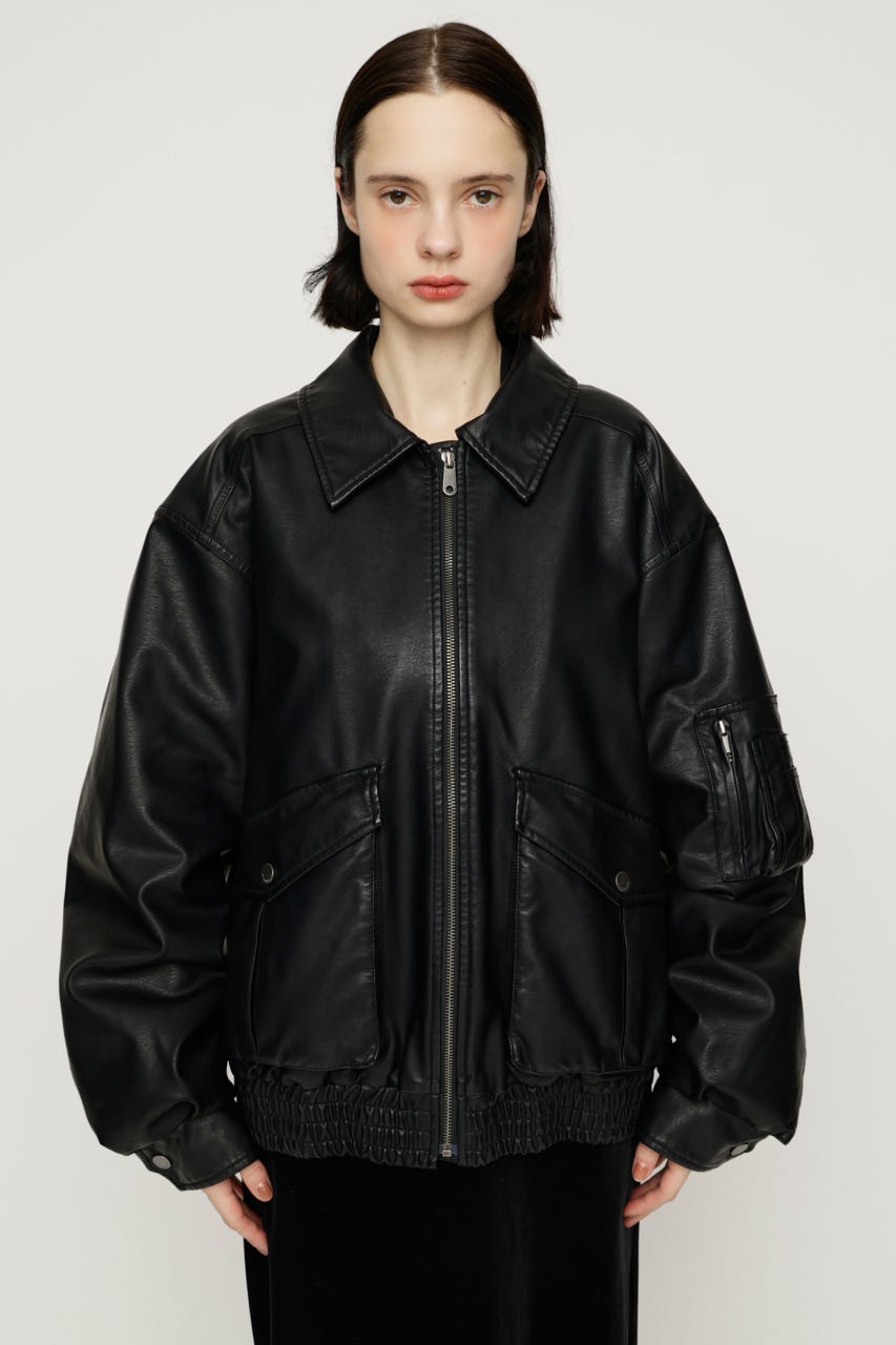 【NOAさん着用】WASHED PUFFER ブルゾン D/BLK FREE