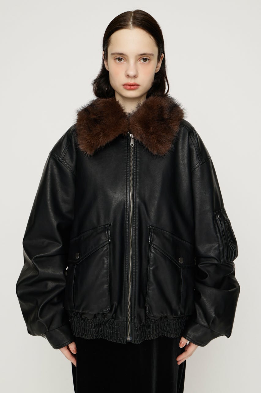 【AW PRE ORDER】WASHED PUFFER ブルゾン D/BLK FREE