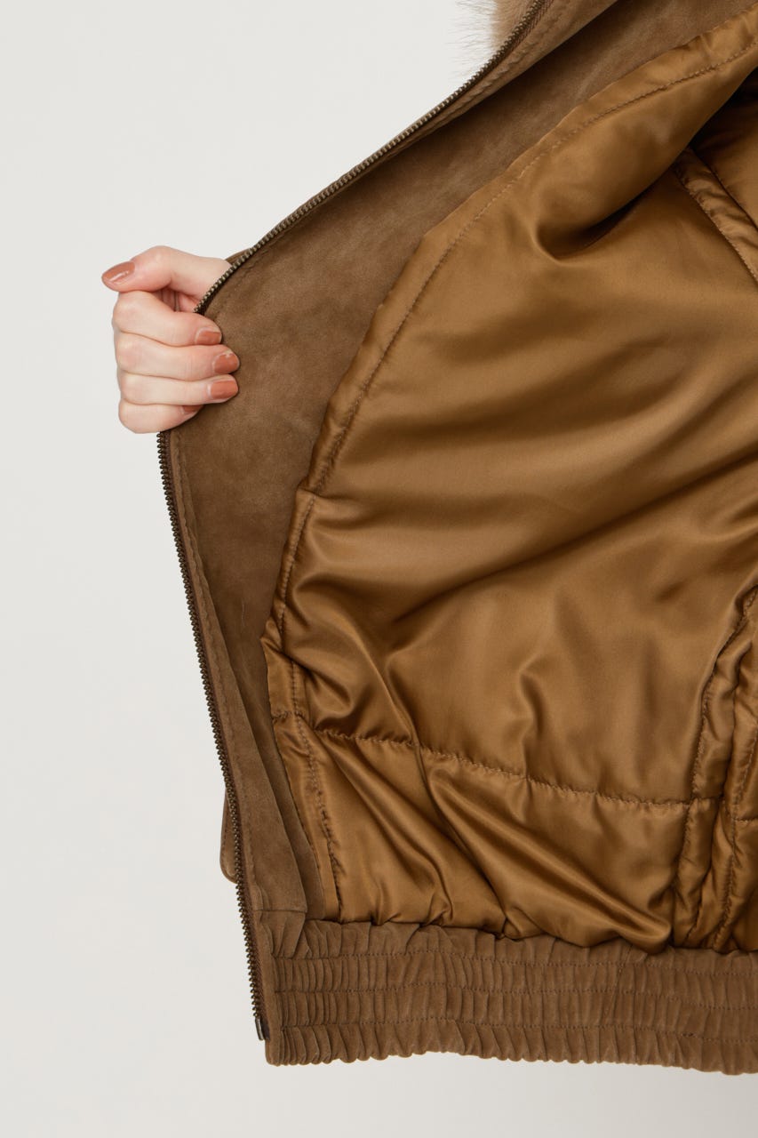【AW PRE ORDER】WASHED PUFFER ブルゾン M/BEG FREE