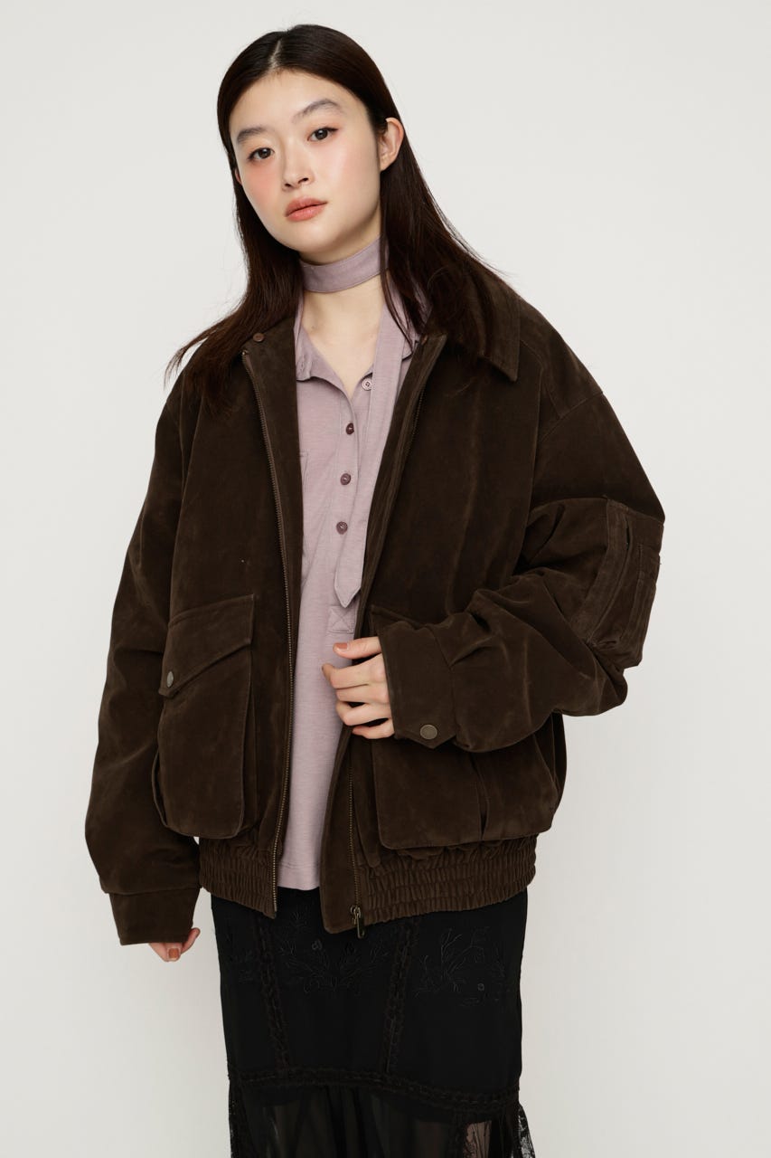 【NOAさん着用】WASHED PUFFER ブルゾン M/BRN FREE