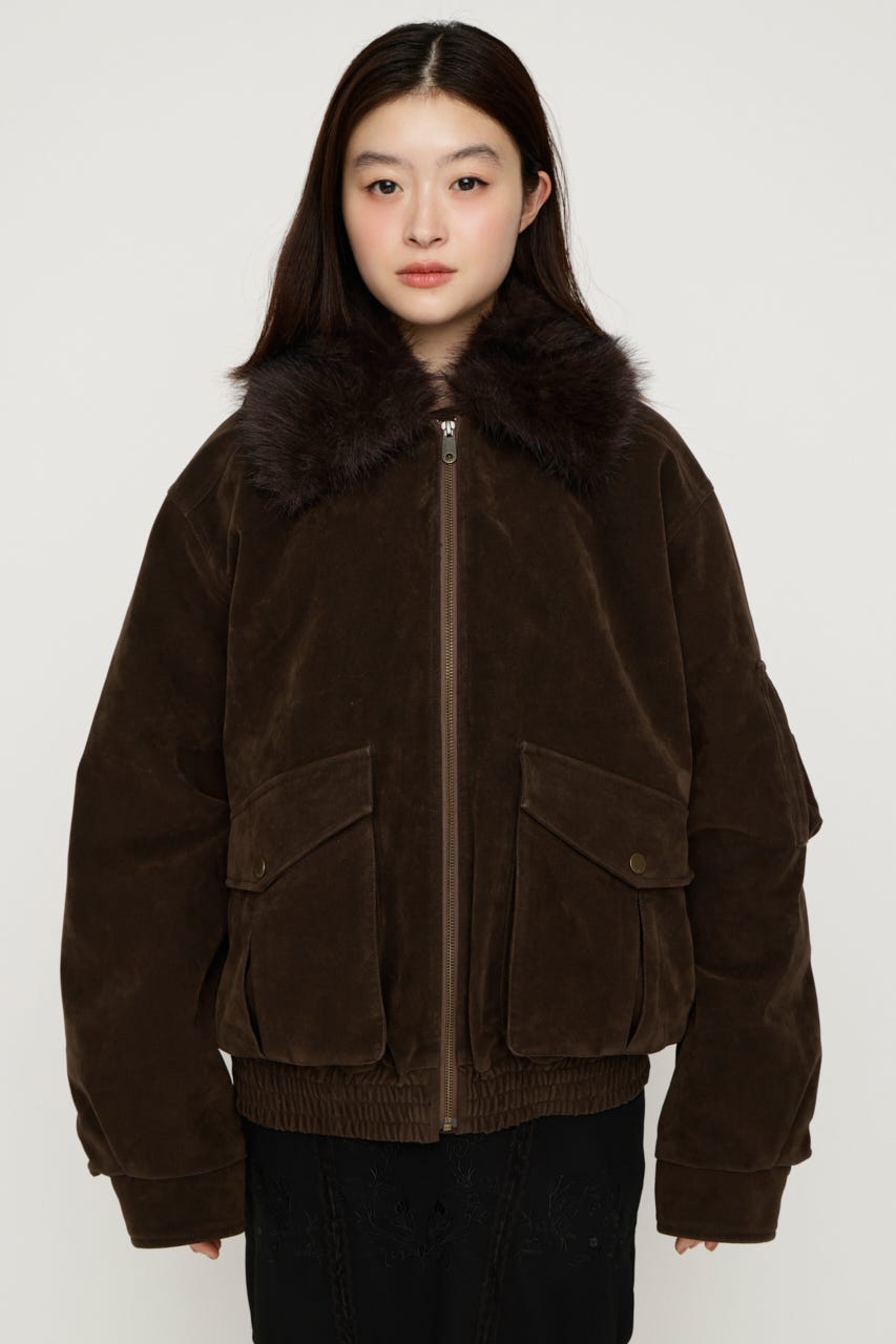 【NOAさん着用】WASHED PUFFER ブルゾン M/BRN FREE