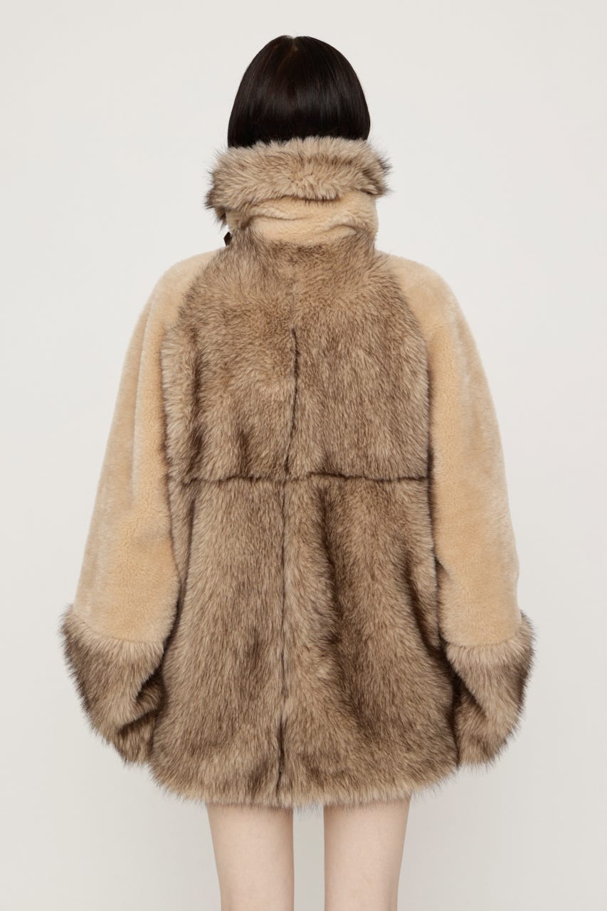 【AW PRE ORDER 第2弾】MIXED F／FUR OVERSIZED コート M/BEG FREE