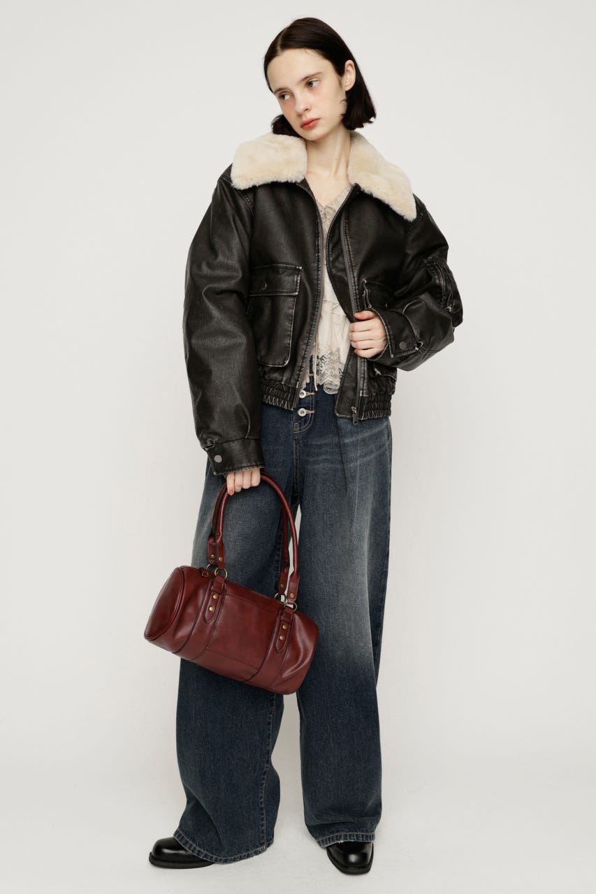 【AW PRE ORDER】【LIMITED ITEM】WASHED PUFFER SHORT ブルゾン BLK FREE