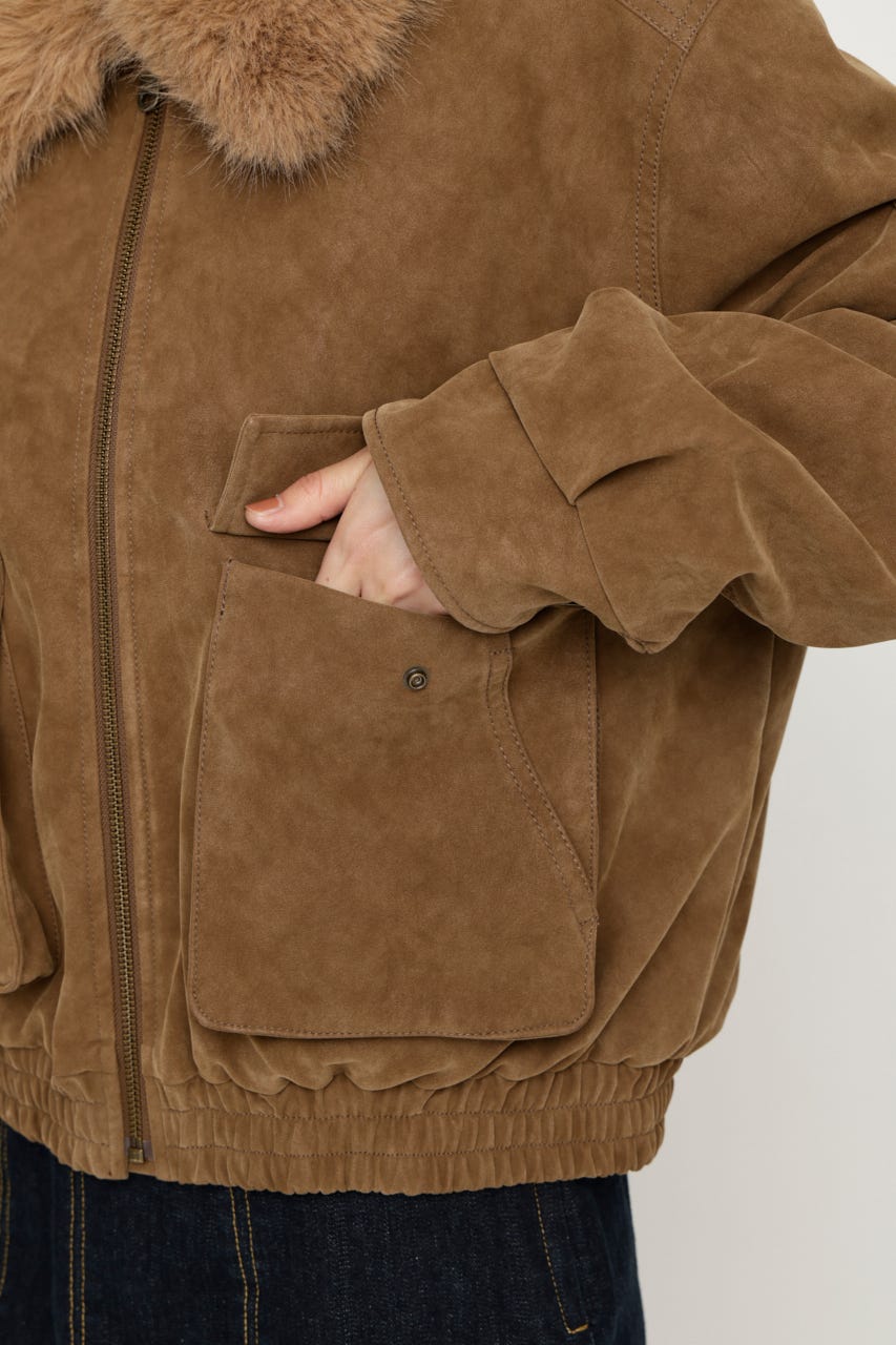 WASHED PUFFER SHORT ブルゾン M/BEG FREE
