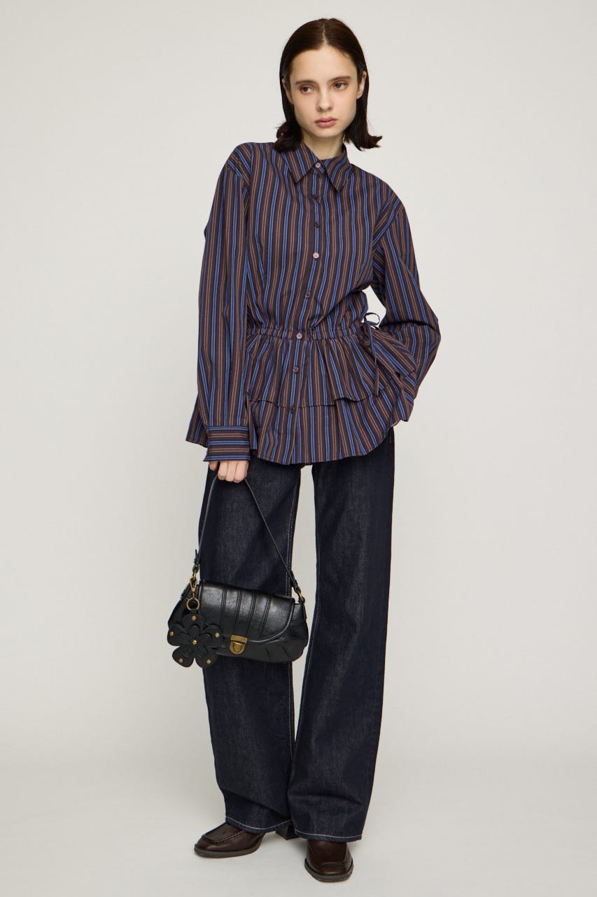 TIERED FRILL シャツ M/BRN FREE