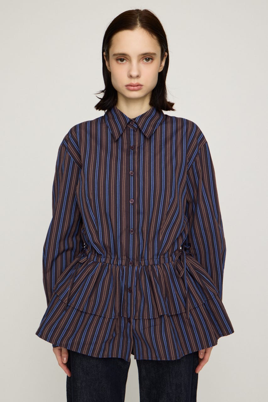 TIERED FRILL シャツ M/BRN FREE