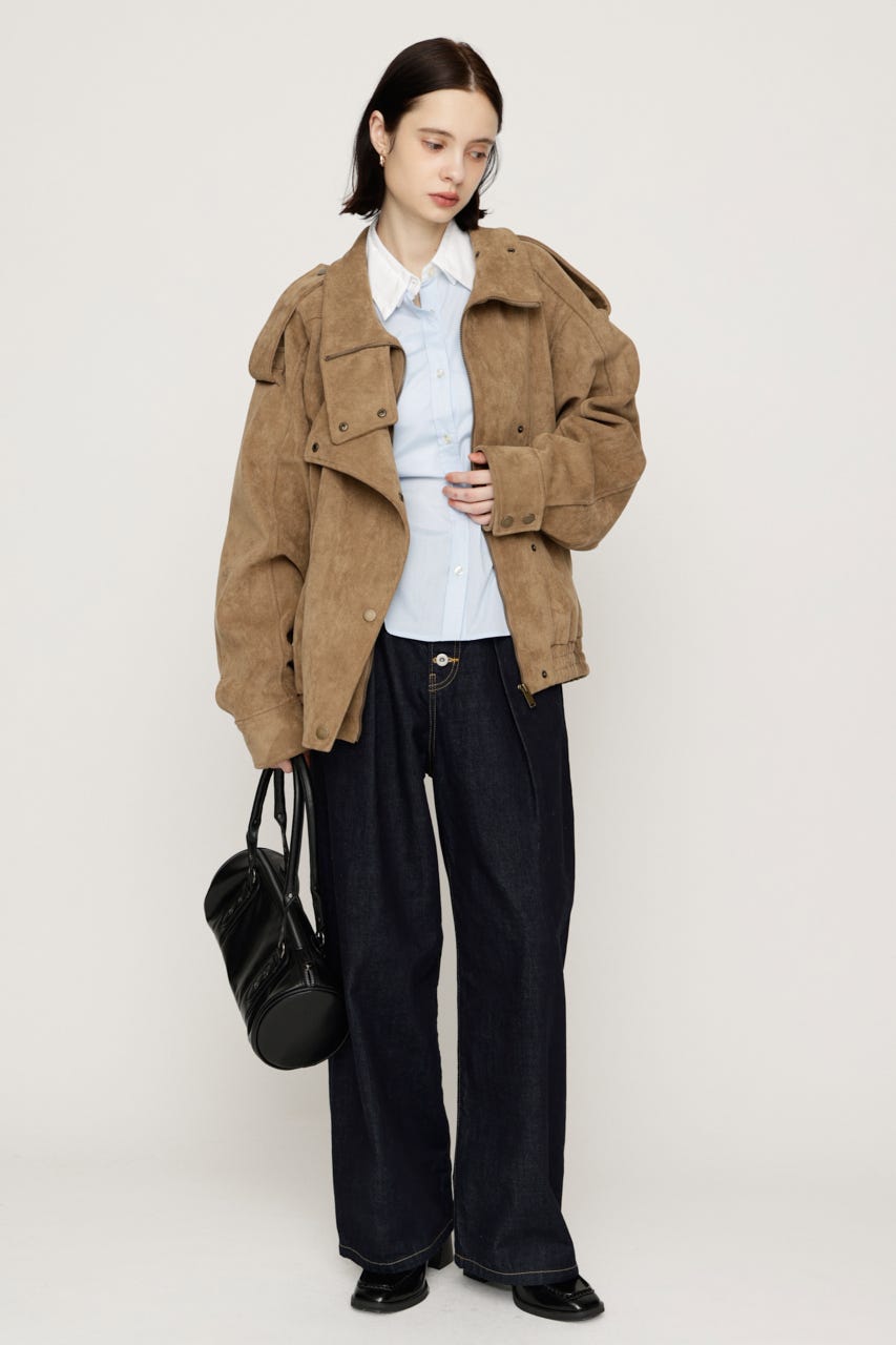 【AW PRE ORDER 第2弾】STAND COLLAR ZIP ブルゾン BEG FREE