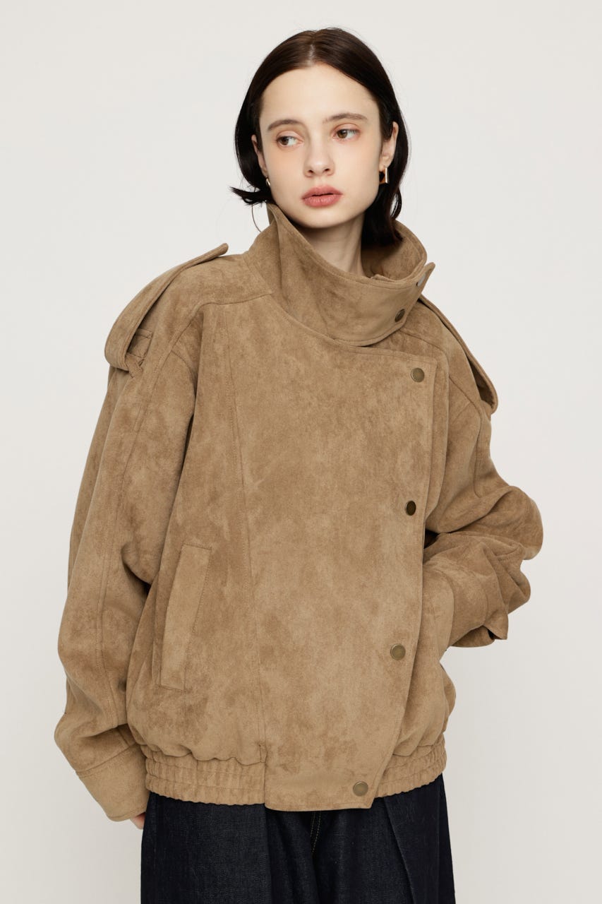【AW PRE ORDER 第2弾】STAND COLLAR ZIP ブルゾン BEG FREE