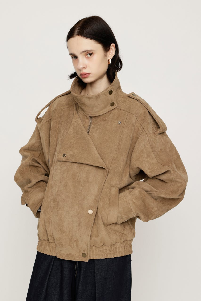 【AW PRE ORDER 第2弾】STAND COLLAR ZIP ブルゾン BEG FREE