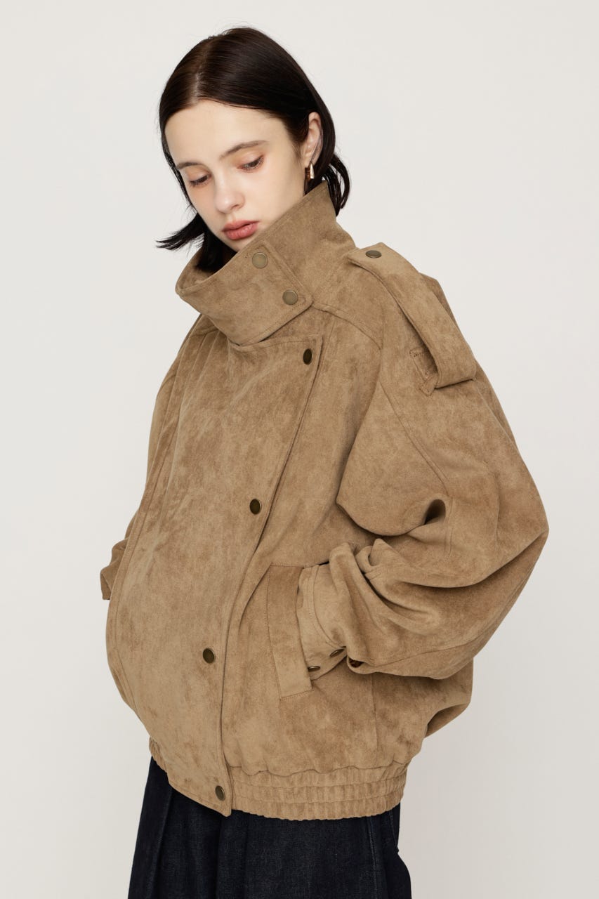 【AW PRE ORDER 第2弾】STAND COLLAR ZIP ブルゾン BEG FREE
