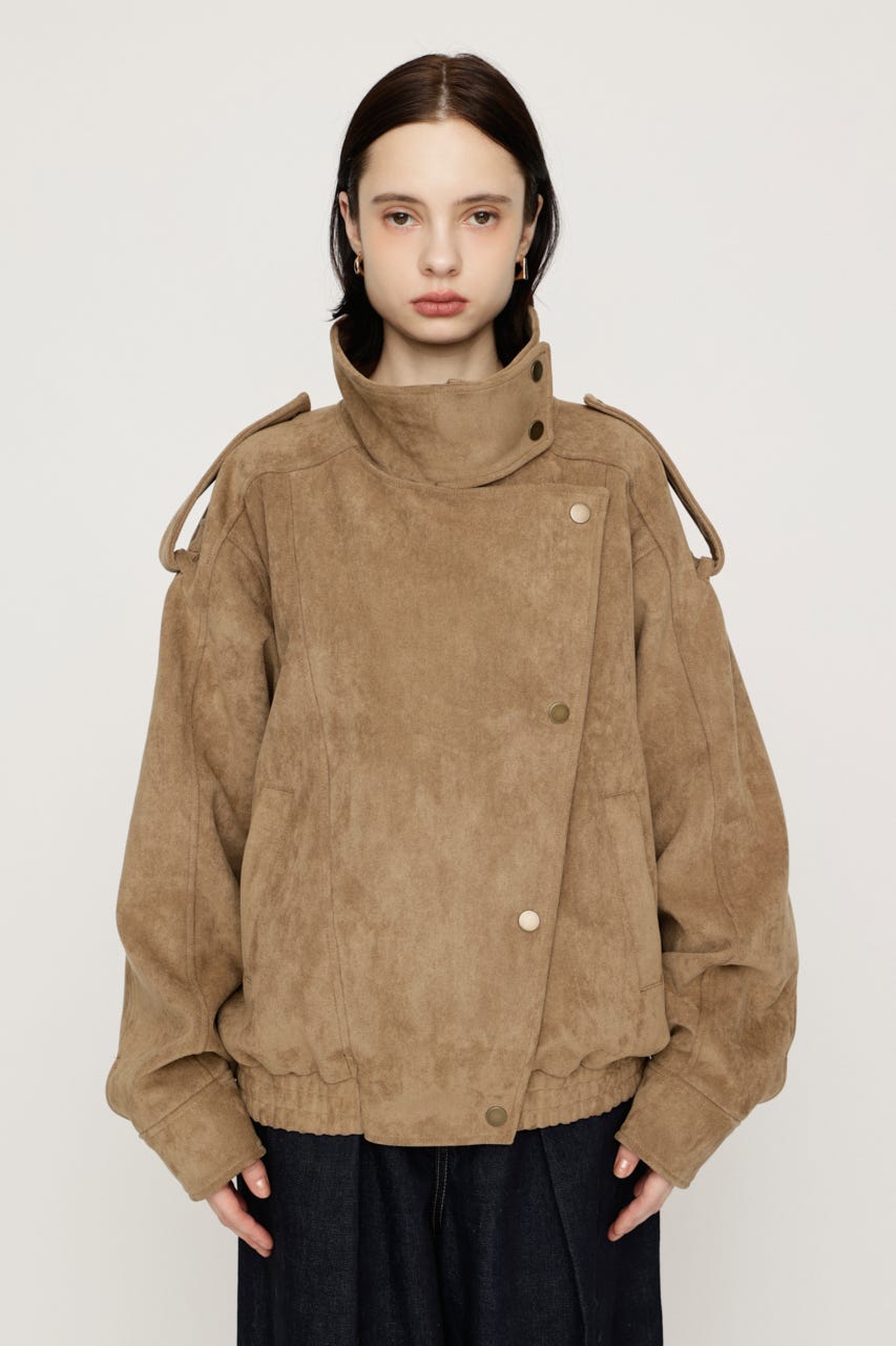 【AW PRE ORDER 第2弾】STAND COLLAR ZIP ブルゾン BEG FREE
