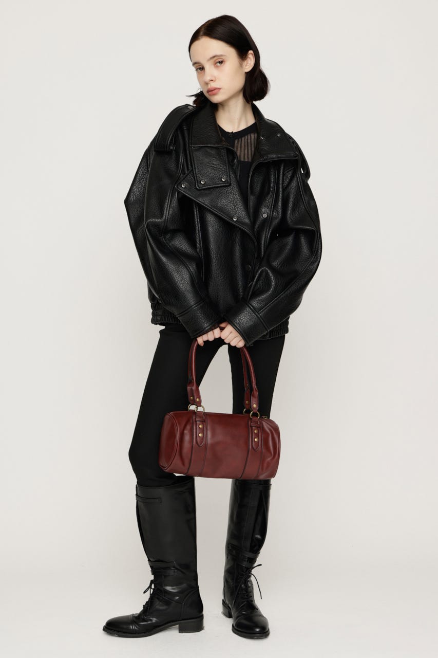 【AW PRE ORDER 第2弾】STAND COLLAR ZIP ブルゾン BLK FREE