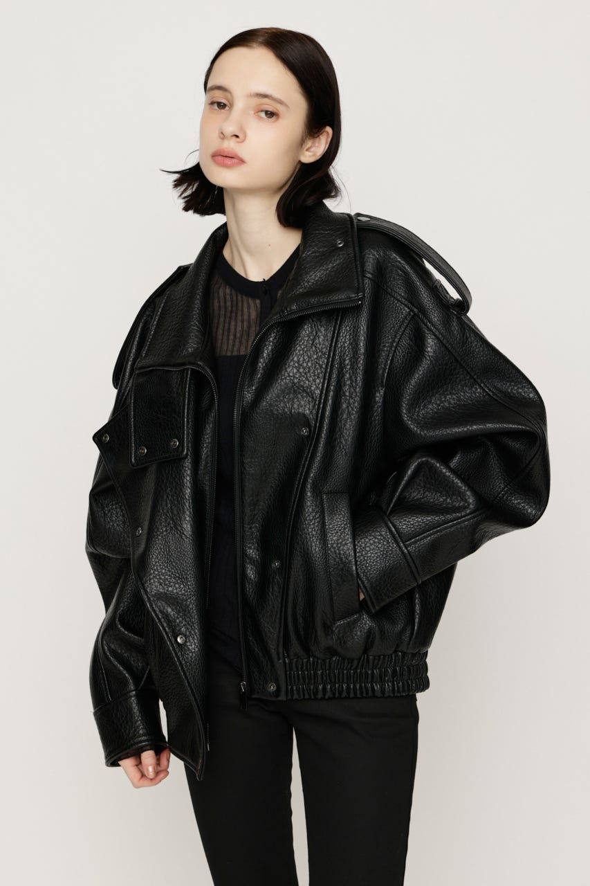 【AW PRE ORDER 第2弾】STAND COLLAR ZIP ブルゾン BLK FREE