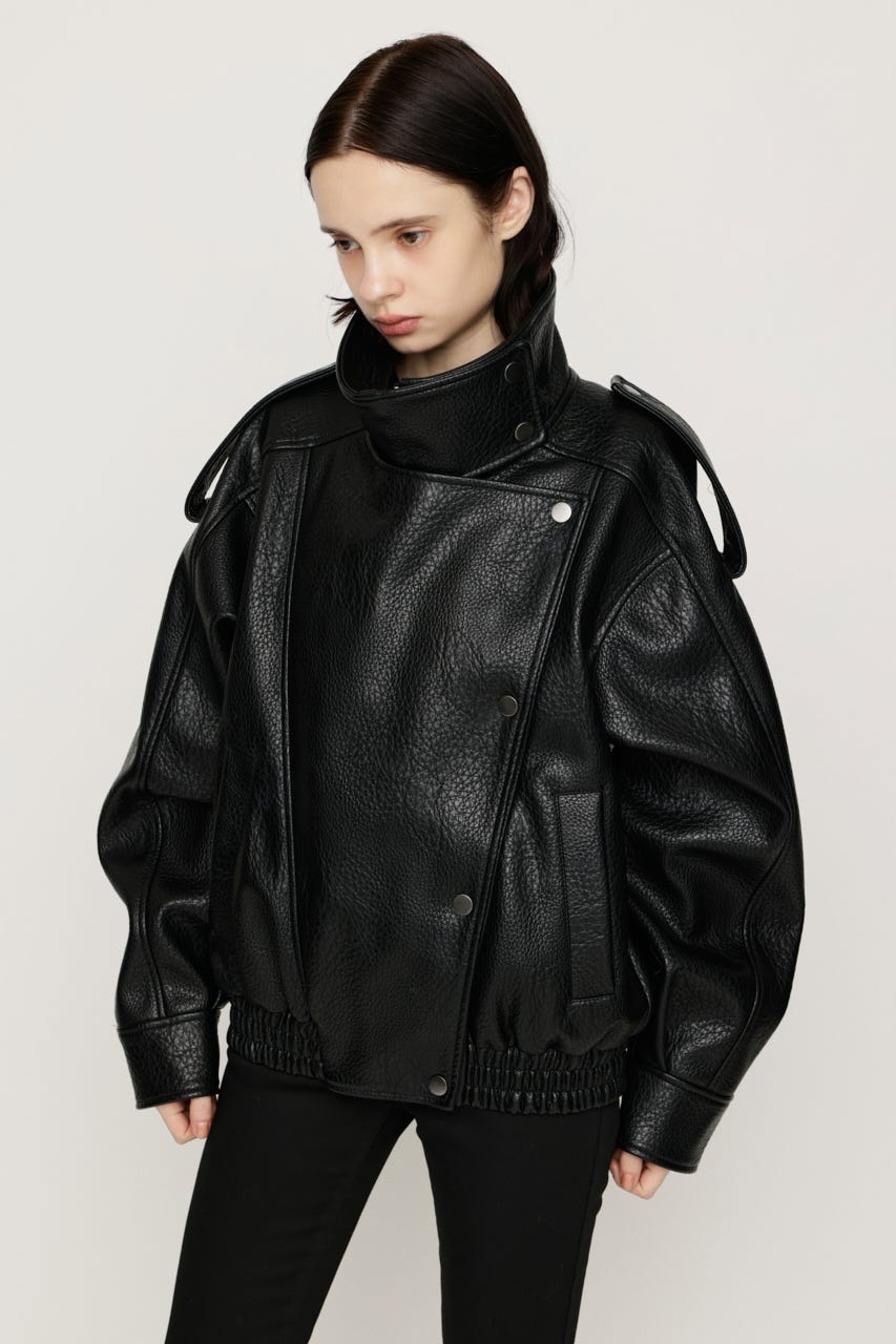 【AW PRE ORDER 第2弾】STAND COLLAR ZIP ブルゾン BLK FREE