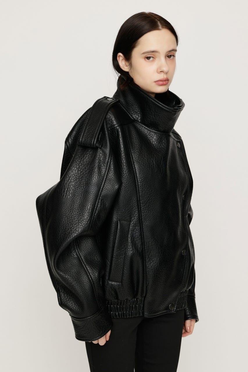 【AW PRE ORDER 第2弾】STAND COLLAR ZIP ブルゾン BLK FREE