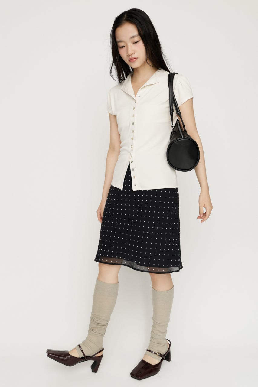 VINTAGE LIKE FLARE スカート M/BLK 1