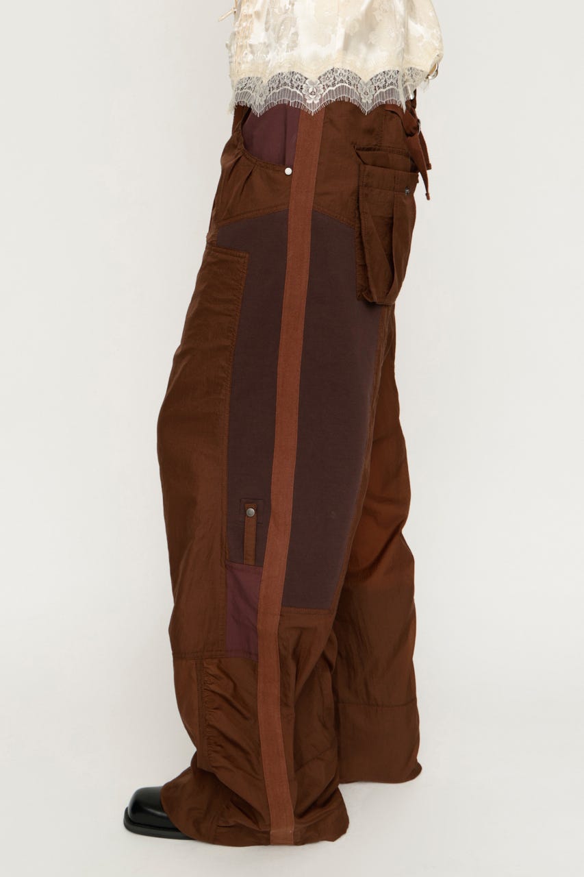 TEXTURED STRAIGHT パンツ BRN 2