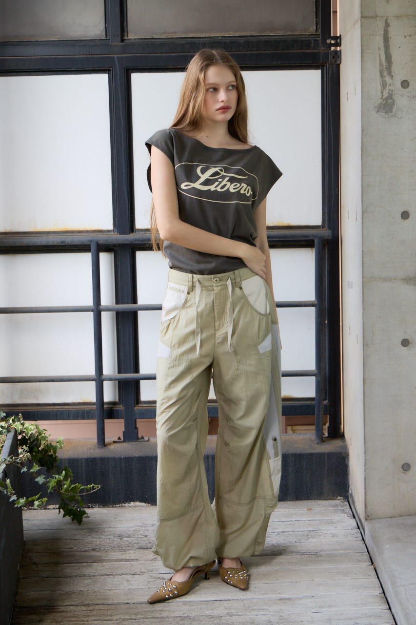 TEXTURED STRAIGHT パンツ KHA 2