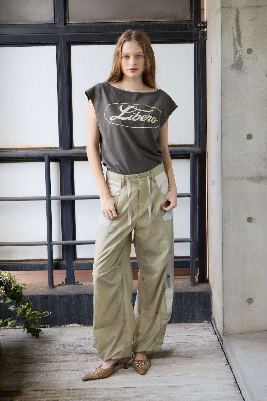 TEXTURED STRAIGHT パンツ KHA 2