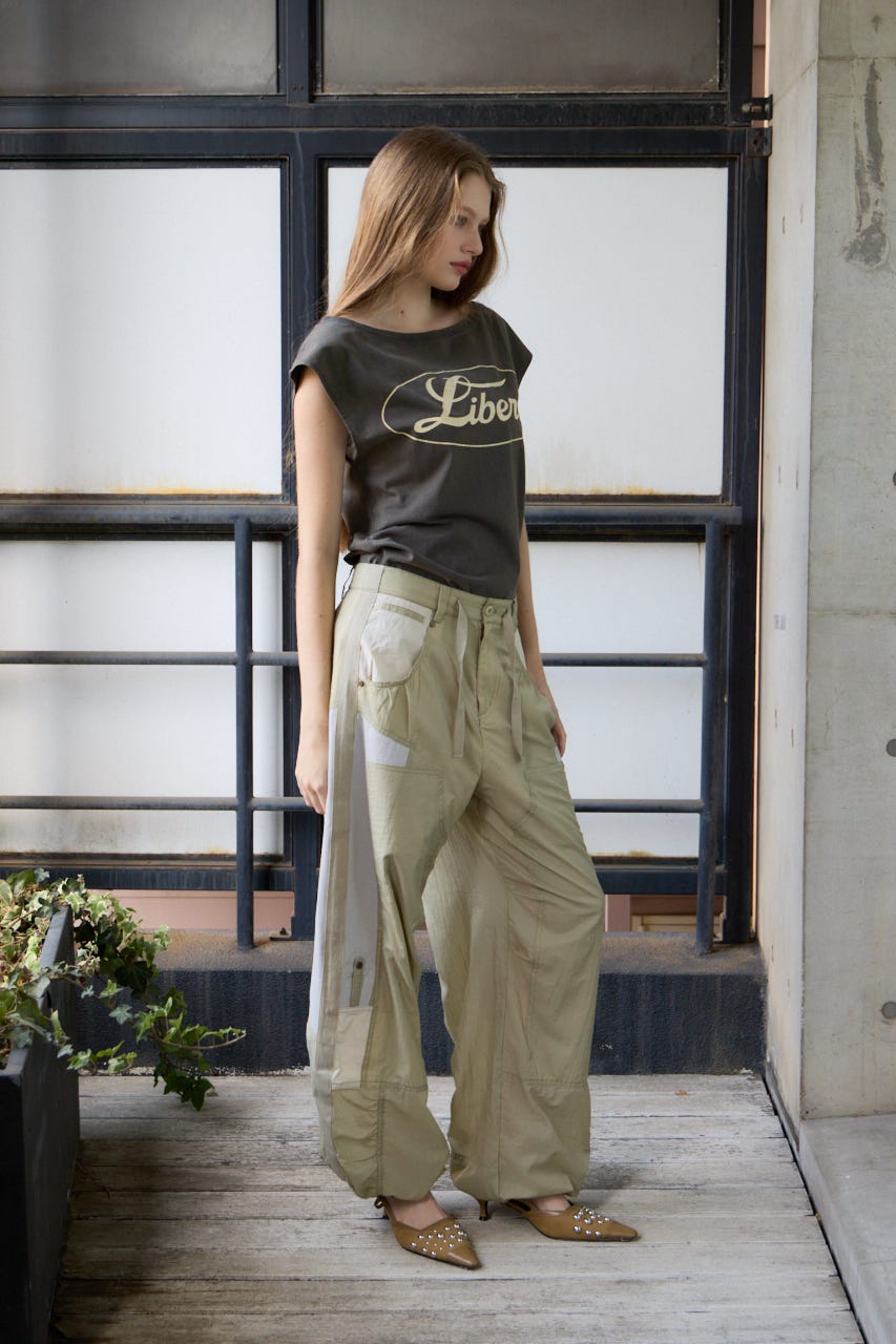 TEXTURED STRAIGHT パンツ KHA 2