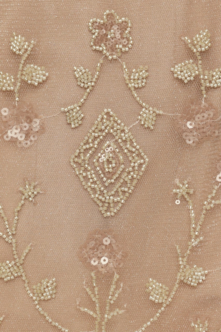 SPARKLE FLOWER ショートスカート BEG FREE