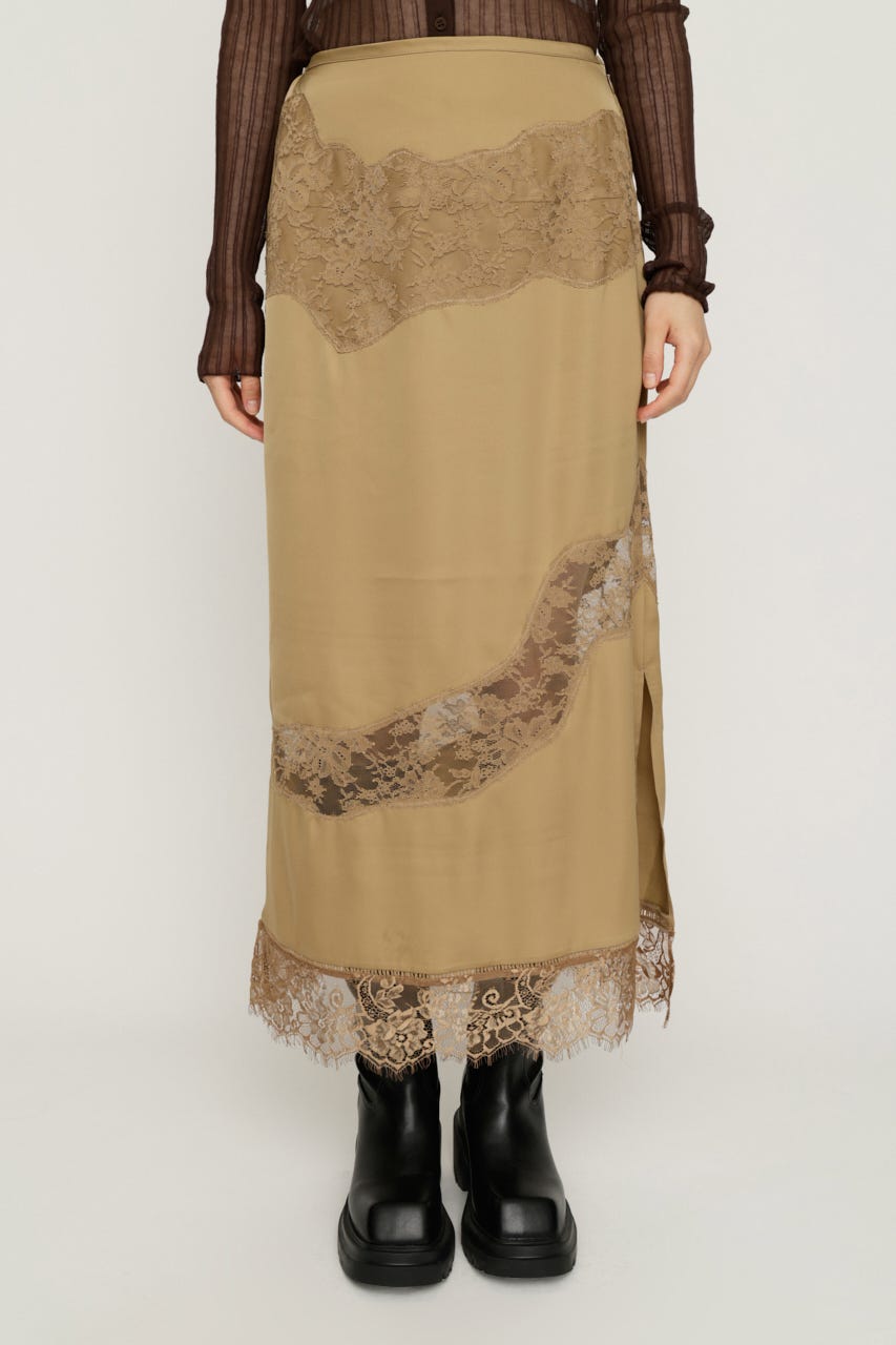 1900s vintage スカート SLY | VINTAGE SATIN LACE スカート (スカート(ロング) ) |SHEL'TTER
