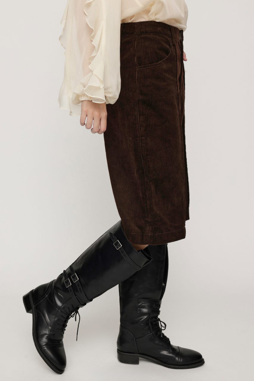 CORDUROY HALF パンツ BRN FREE