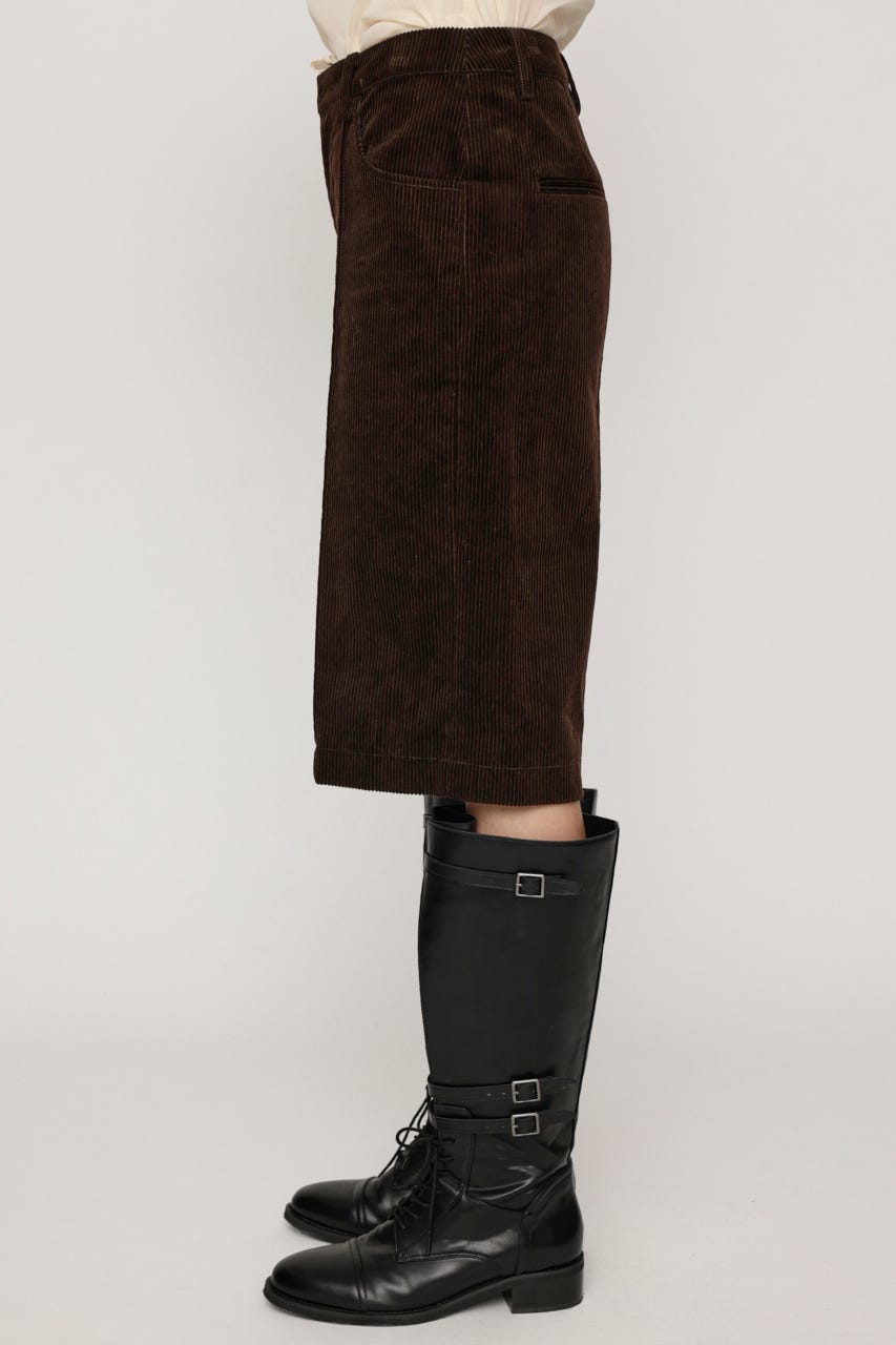 CORDUROY HALF パンツ BRN FREE