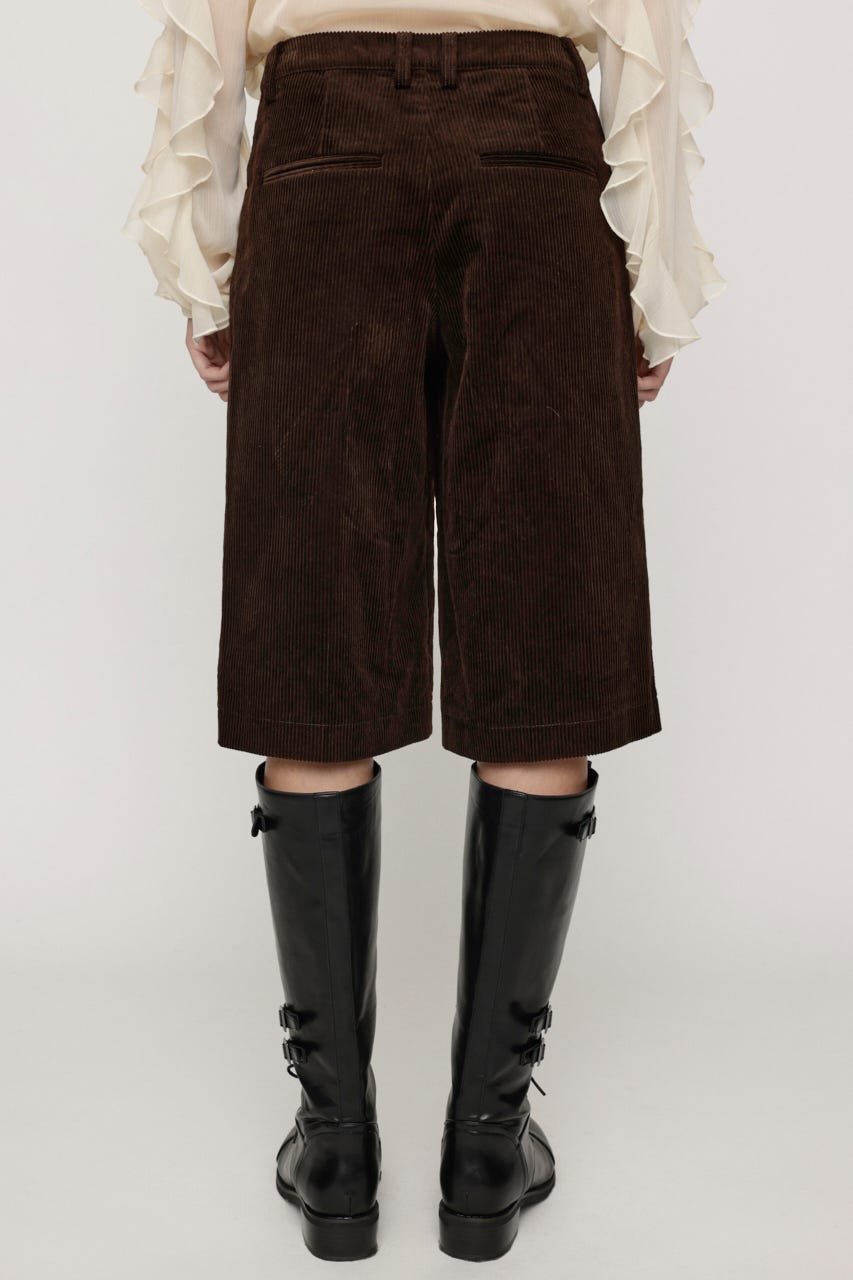 CORDUROY HALF パンツ BRN FREE