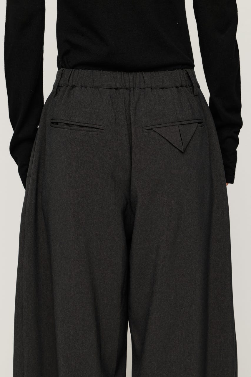 【AW PRE ORDER 第2弾】TUCK WIDE MANNISH SLACKS T.GRY 2