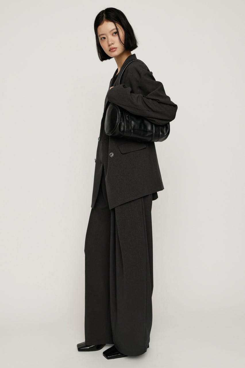 【AW PRE ORDER 第2弾】TUCK WIDE MANNISH SLACKS T.GRY 2