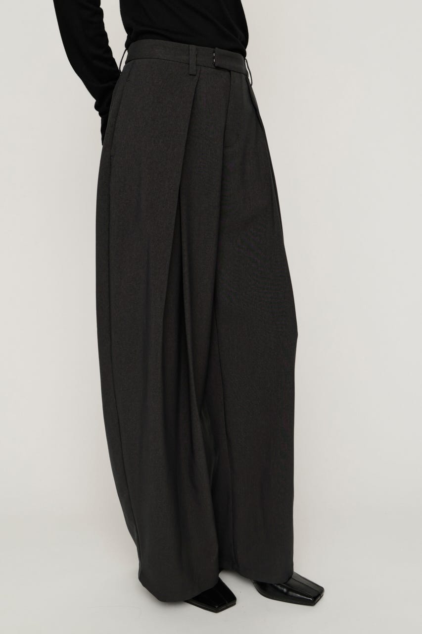 【AW PRE ORDER 第2弾】TUCK WIDE MANNISH SLACKS T.GRY 2