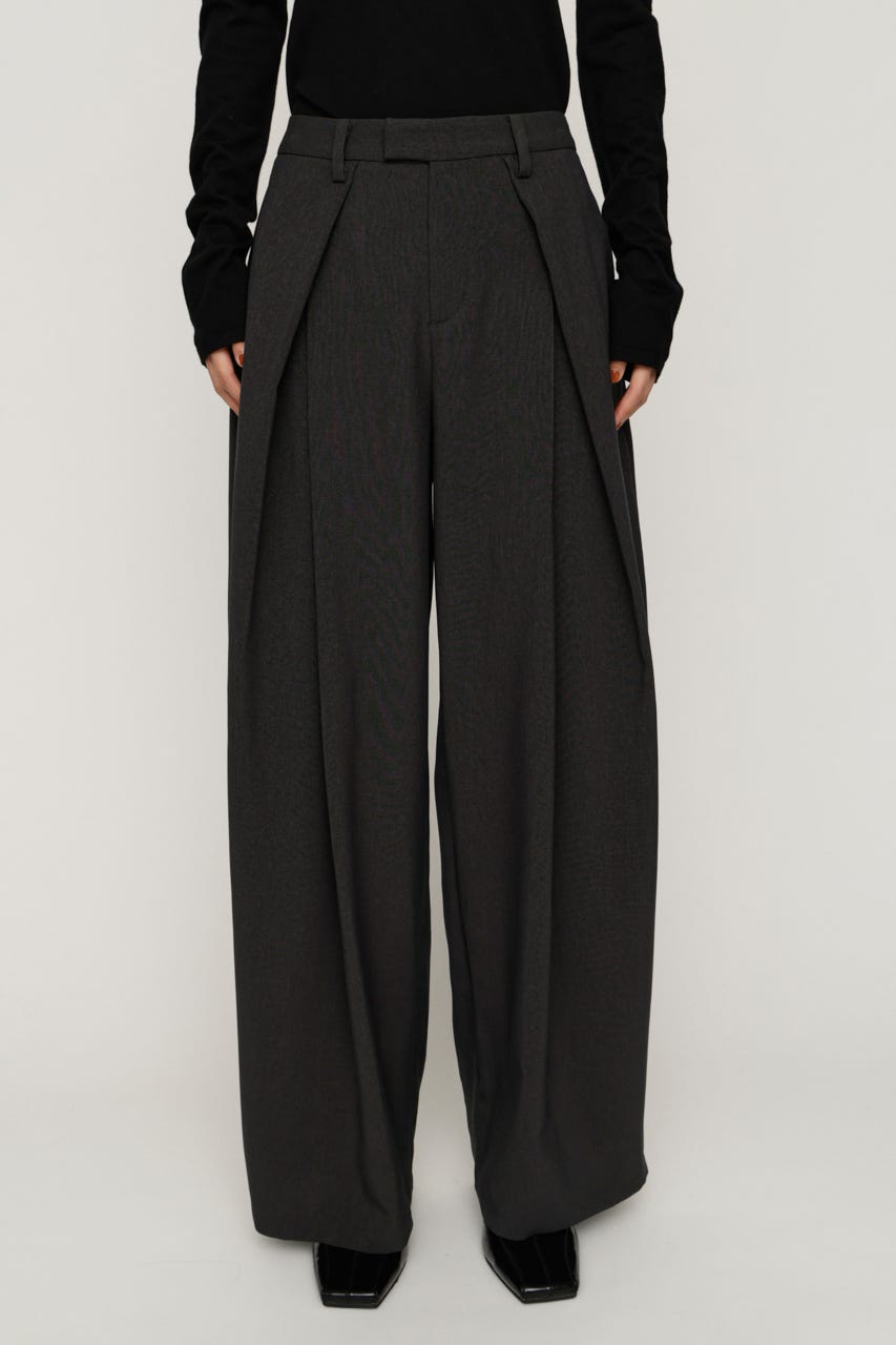 【AW PRE ORDER 第2弾】TUCK WIDE MANNISH SLACKS T.GRY 2