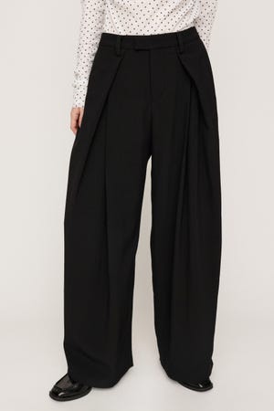 【AW PRE ORDER 第2弾】TUCK WIDE MANNISH SLACKS