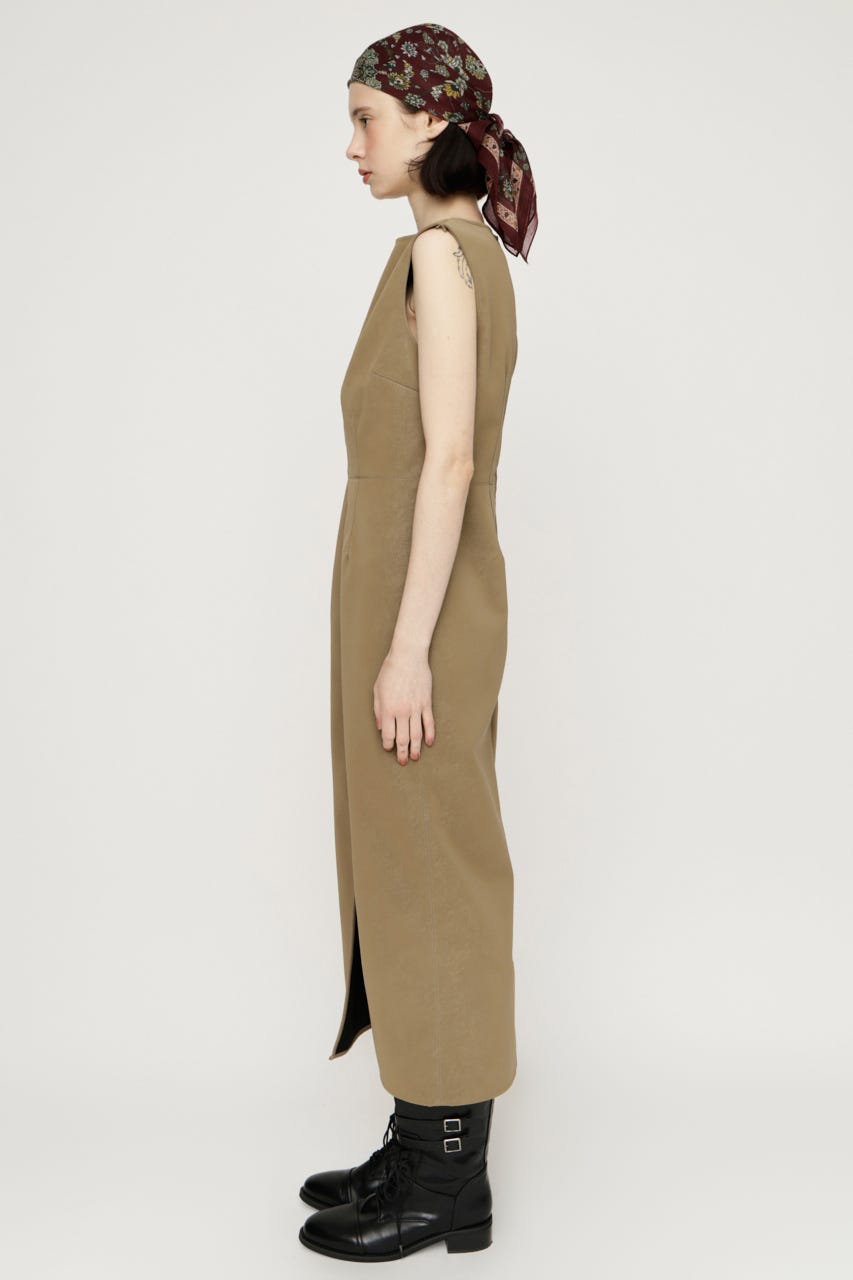 BOAT NECK PENCIL M／ワンピース BEG FREE