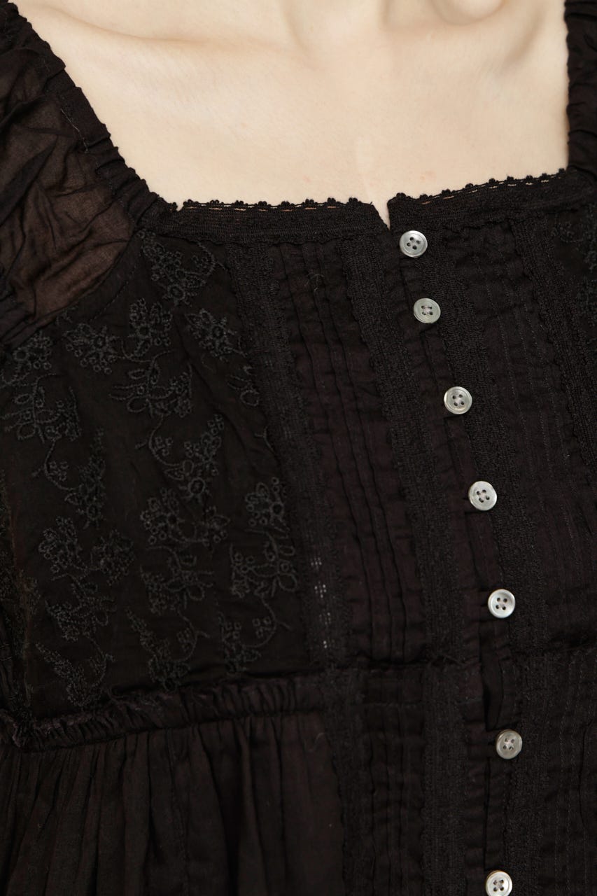 LACE CAMI SHORT ドレス BLK FREE