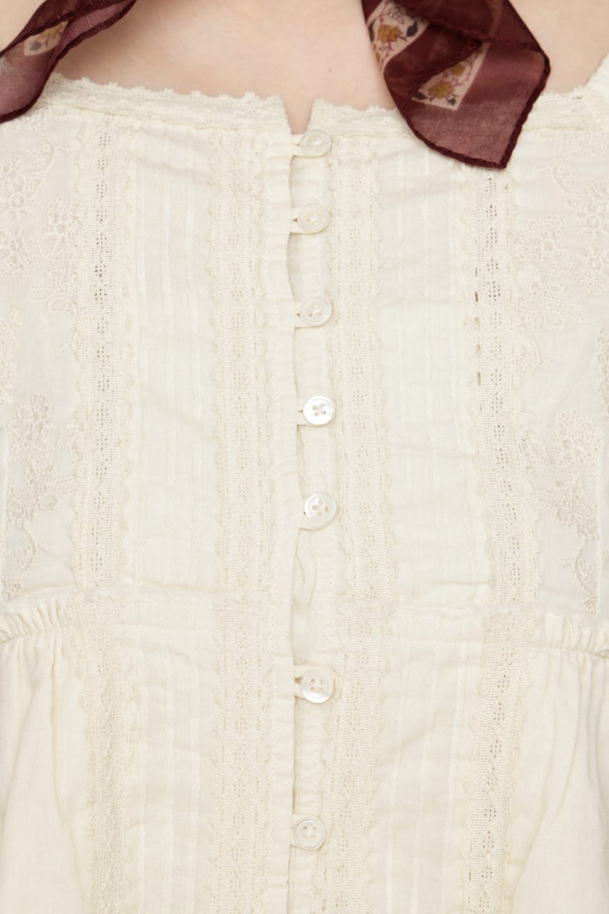 LACE CAMI SHORT ドレス O/WHT FREE