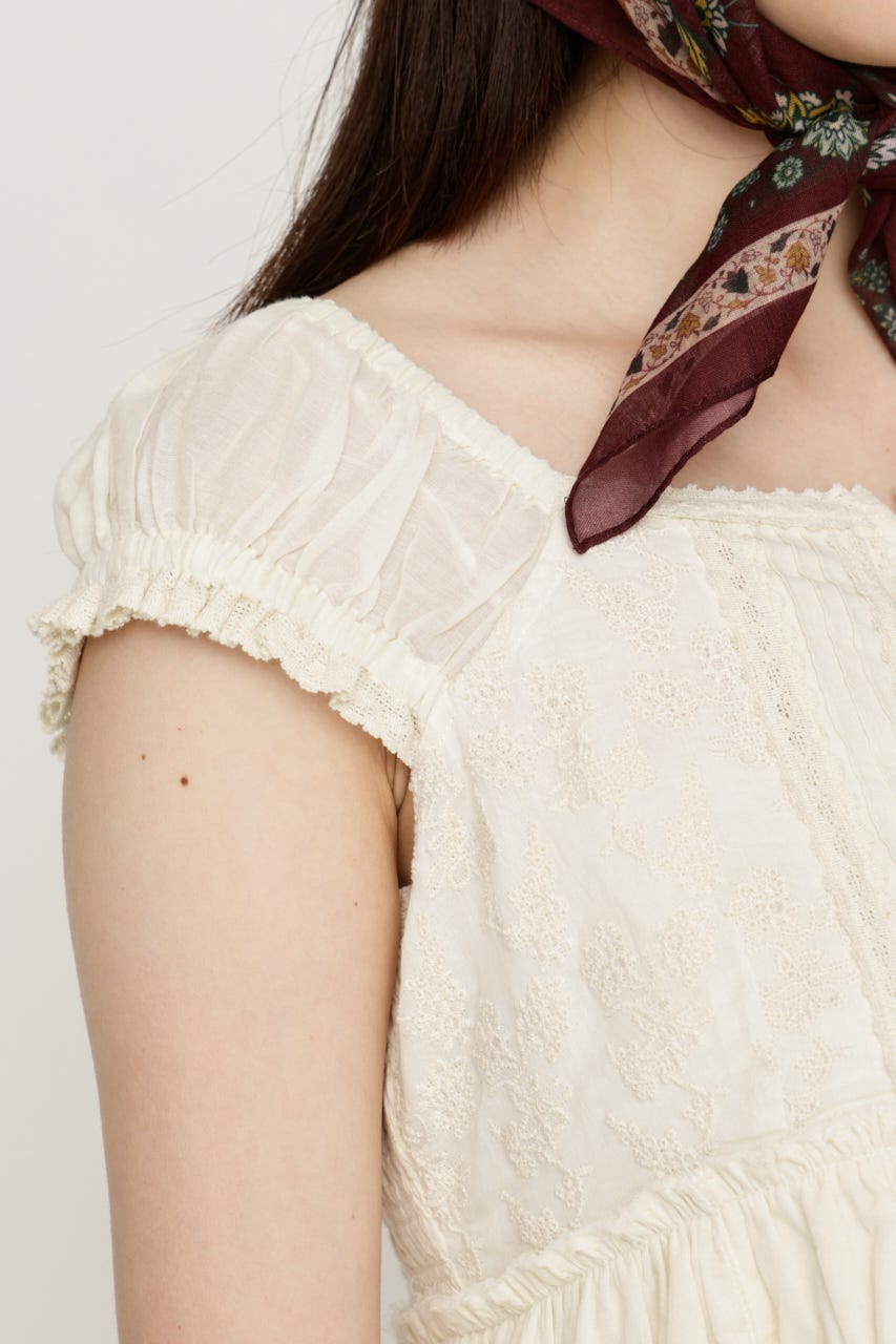 LACE CAMI SHORT ドレス O/WHT FREE