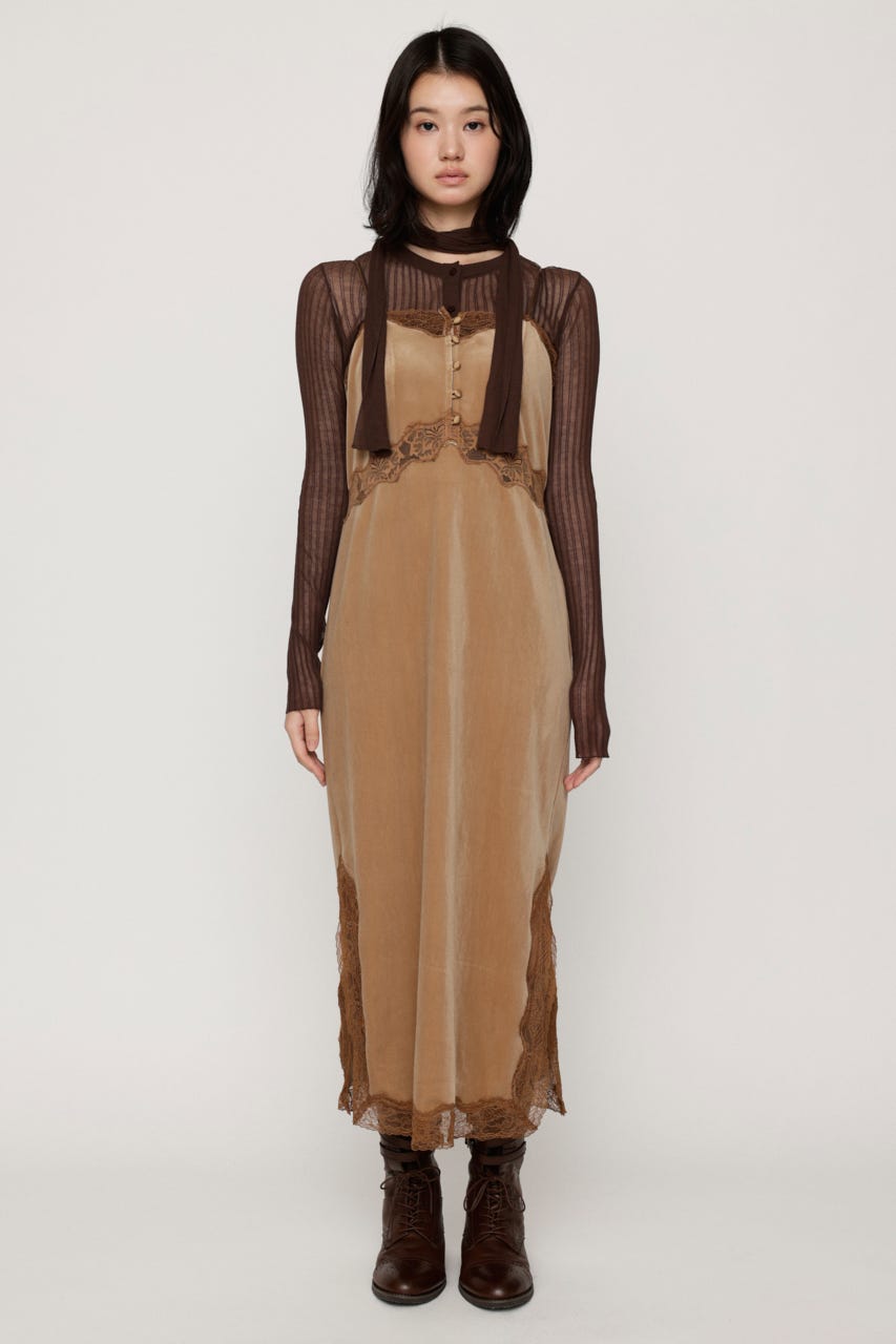 LACE SLIP ドレス BEG FREE