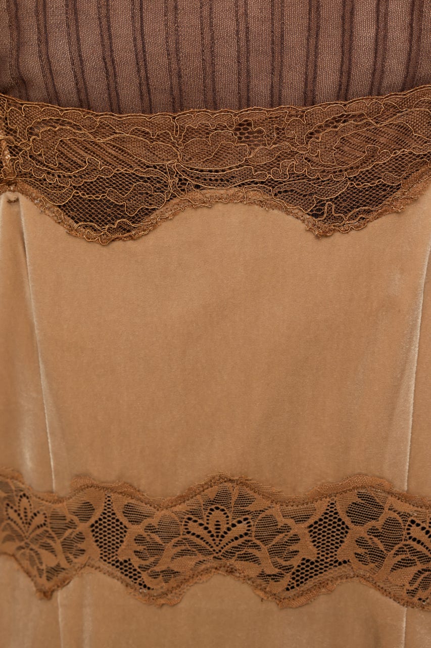 LACE SLIP ドレス BEG FREE