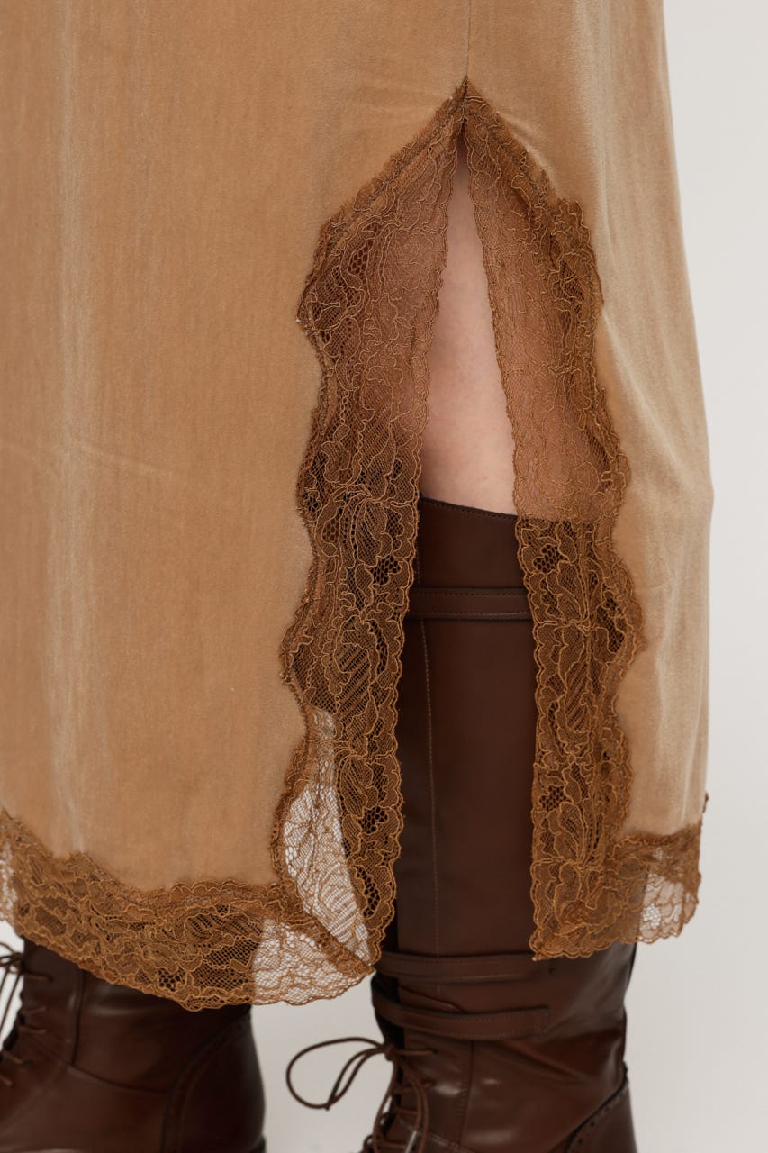 LACE SLIP ドレス BEG FREE
