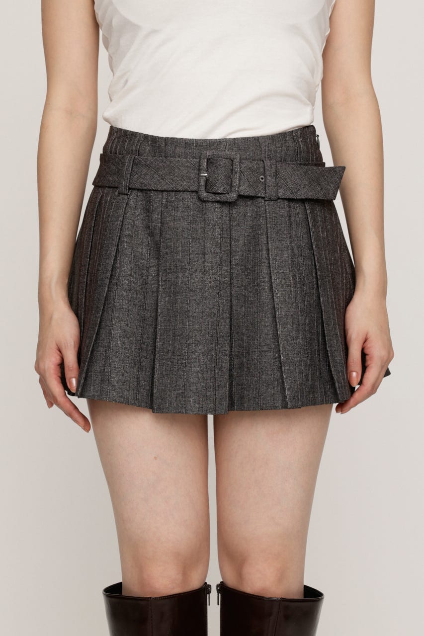 HERRINGBONE PUFF SLEEVE 2P T.GRY 1