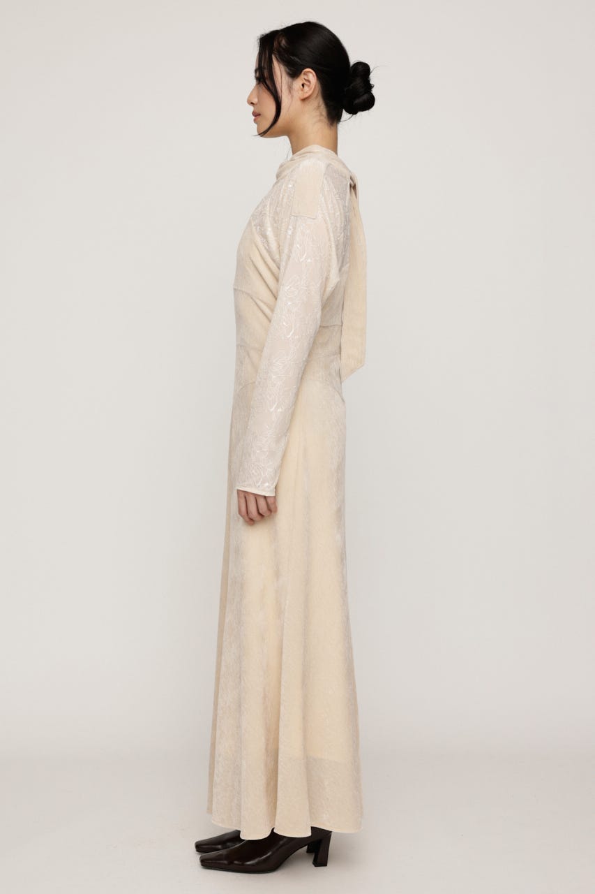 DOLMAN SLEEVE VELOUR ドレス IVOY FREE