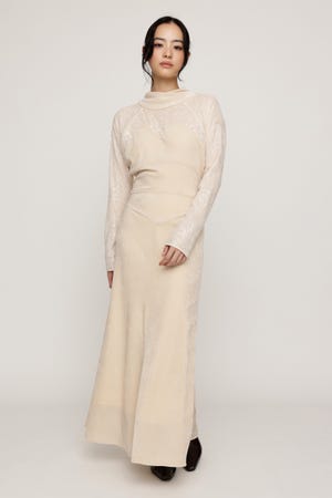 DOLMAN SLEEVE VELOUR ドレス