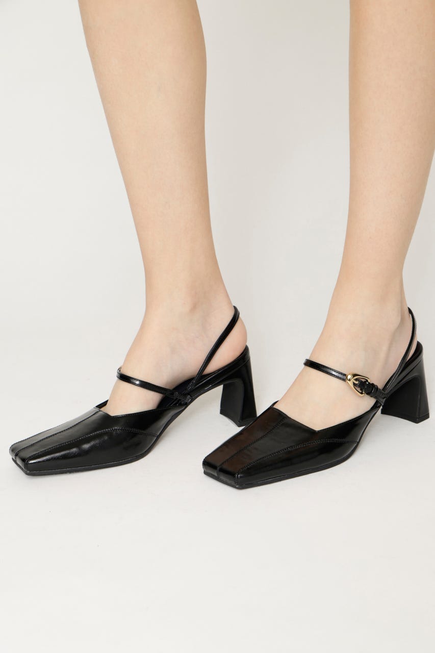 TINY SQUARE MARY JANE サンダル BLK S