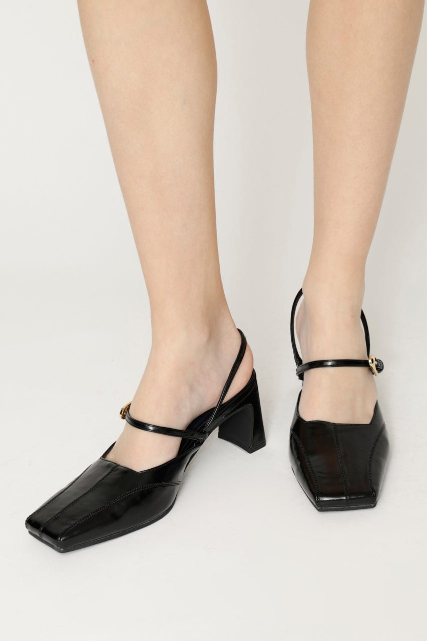 TINY SQUARE MARY JANE サンダル BLK S