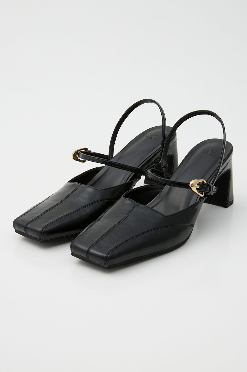 TINY SQUARE MARY JANE サンダル BLK S