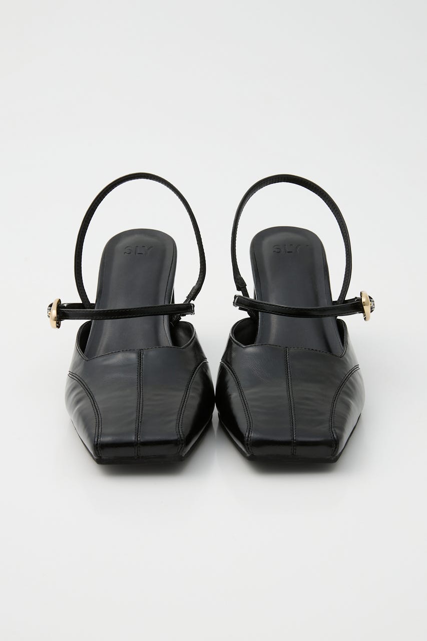 TINY SQUARE MARY JANE サンダル BLK S