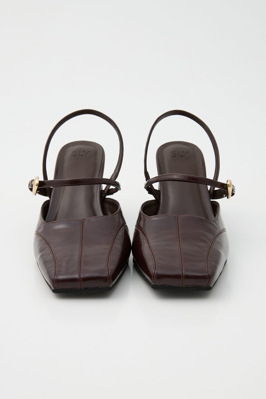 TINY SQUARE MARY JANE サンダル D/RED L