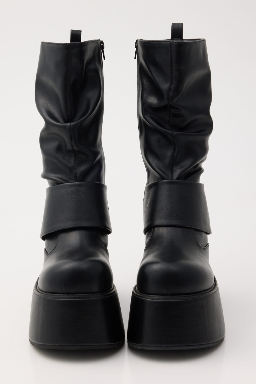 THICK BELT PLATFORM ブーツ BLK M